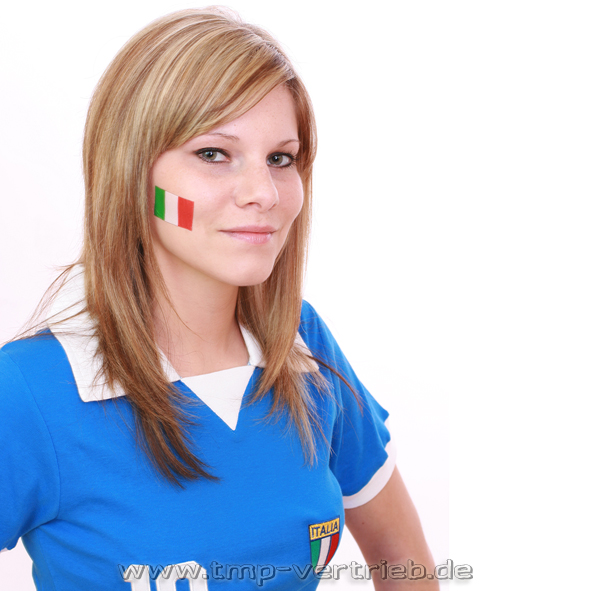 Italien Fan Tattoo Fahne 