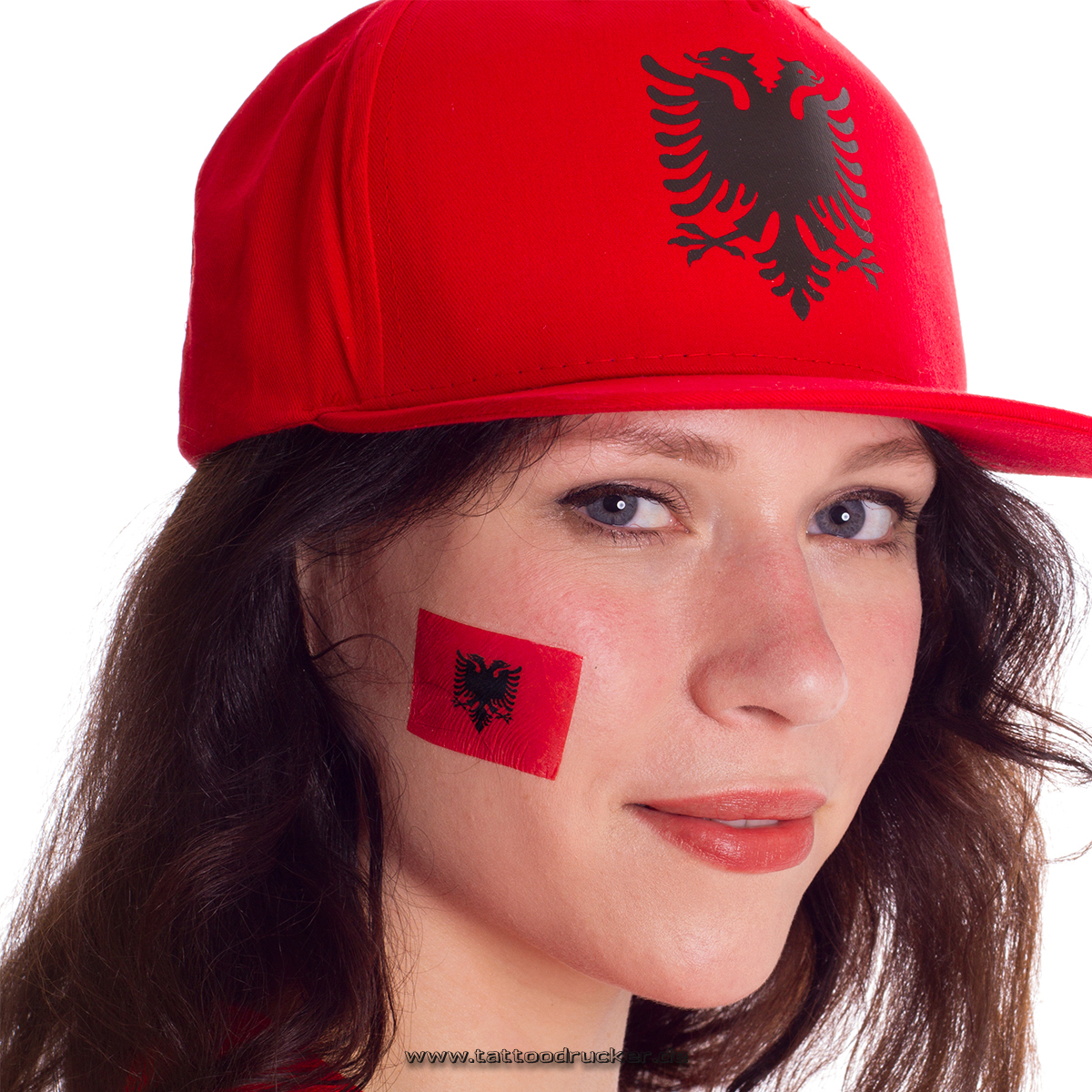 Albanien Fan Tattoo 5er Pack