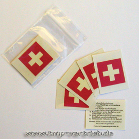 Schweiz Fan Tattoo 5er Pack