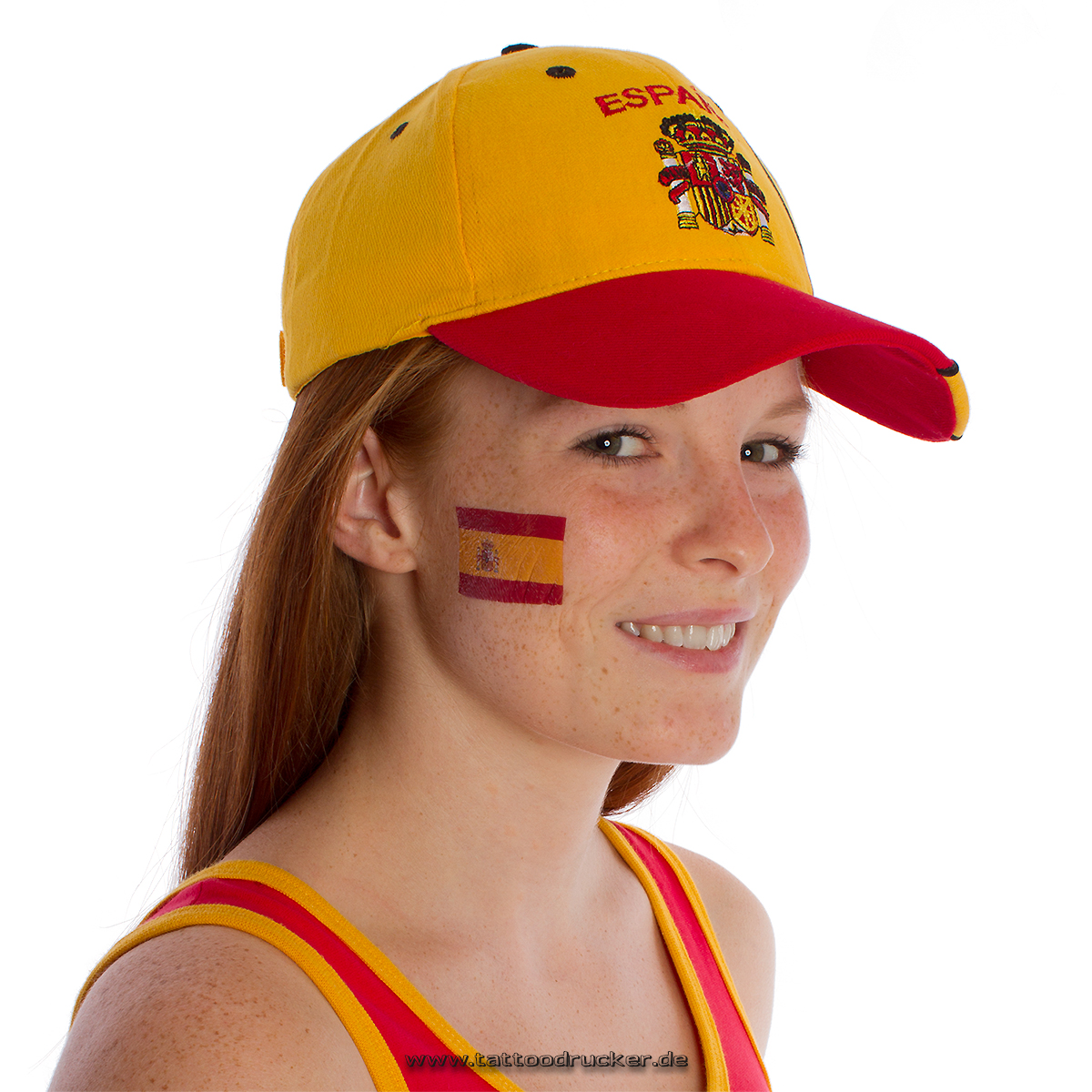 Spain fan tattoo 100pcs pack