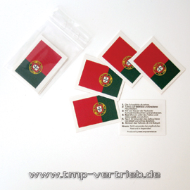 Portugal Fan Tattoo Fahne - Portugal Aufkleber